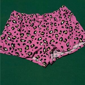 Leopard Print Women's Pajama Shorts